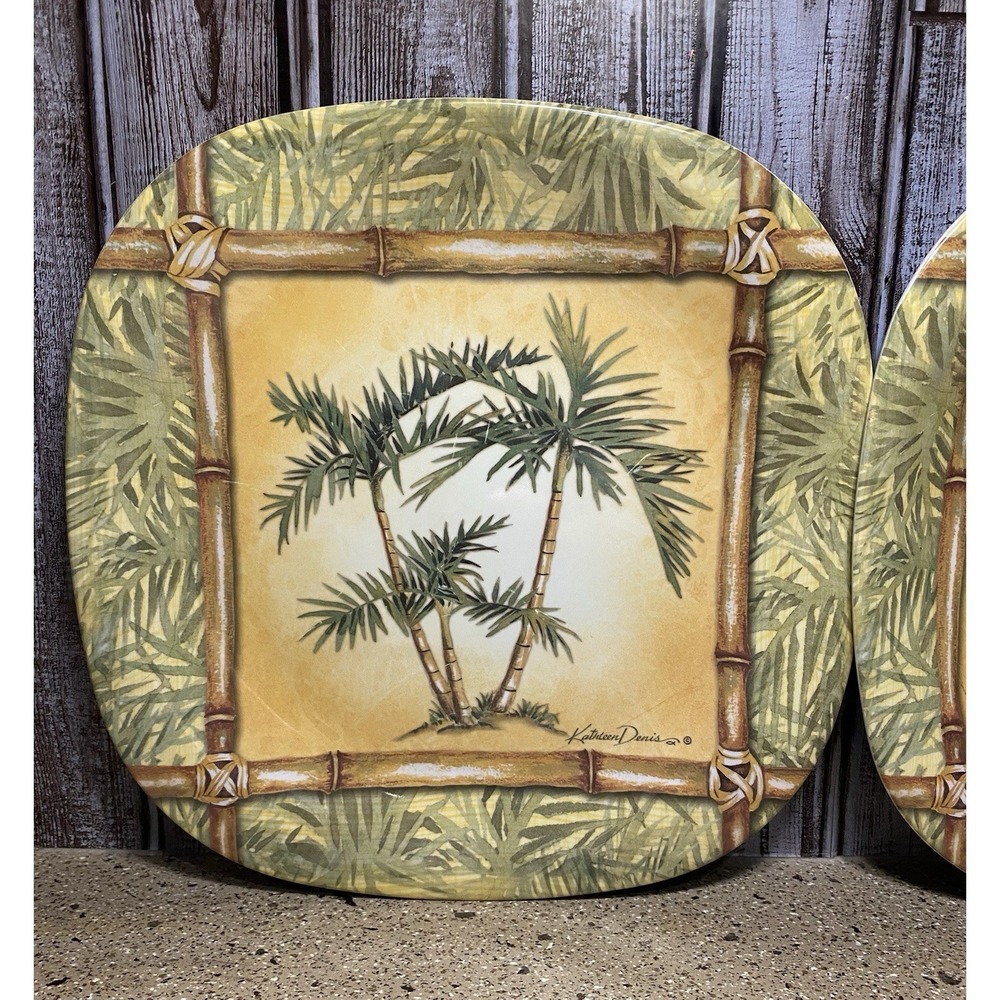 Set 2 Kathleen Dennis - Keller Charles Philadelphia Plates 11.5"X 11.5" melamine - Picture 2 of 6